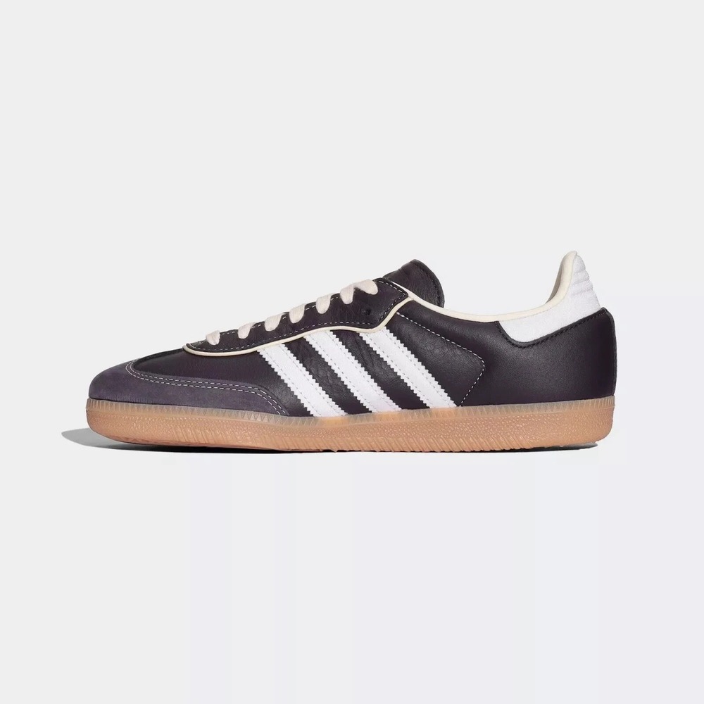 adidas Originals Samba OG Womens Sz 5.5 Aura Black/Cream White Shoes IG6836 NEW - Picture 3 of 8
